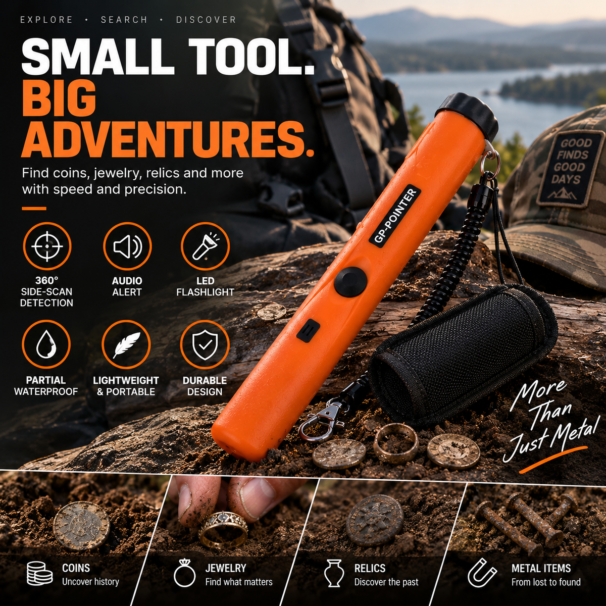 Exploration Handheld Metal Detector