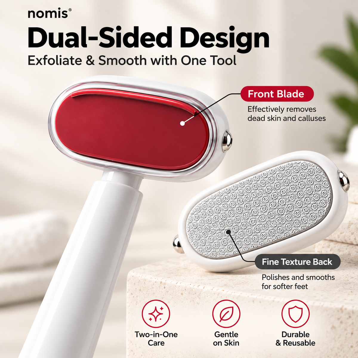 Dual-Sided Foot Callus Remover