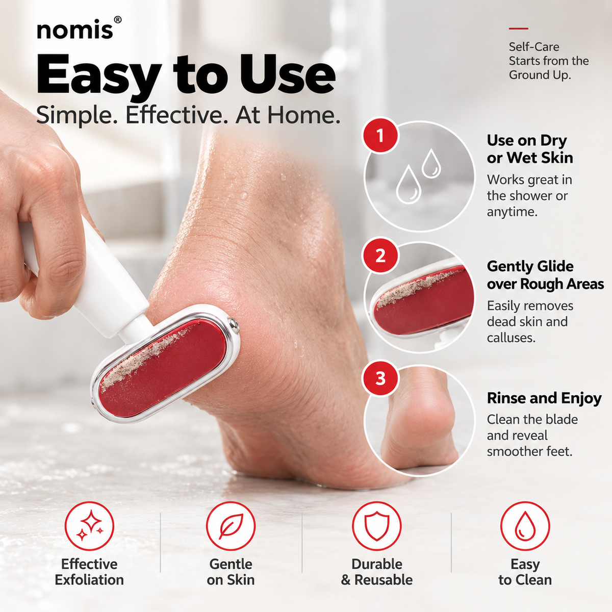 Dual-Sided Foot Callus Remover