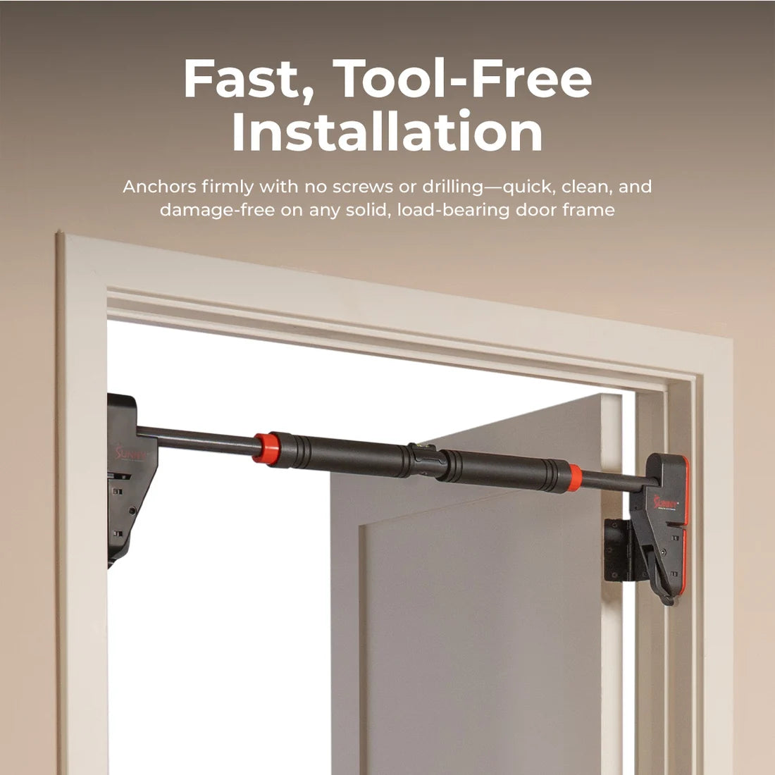 Adjustable No-Drill Pull-Up Bar