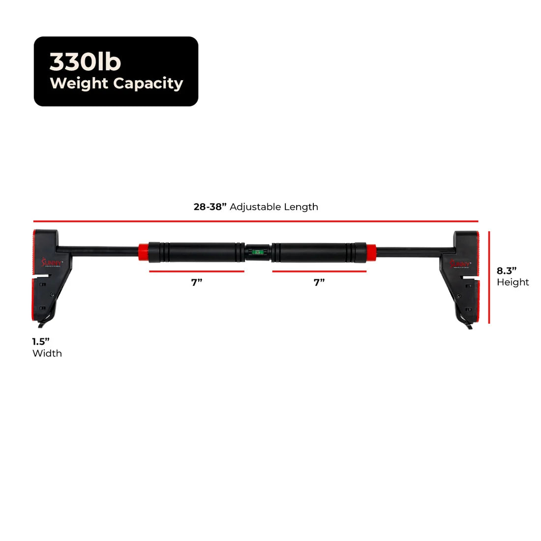 Adjustable No-Drill Pull-Up Bar
