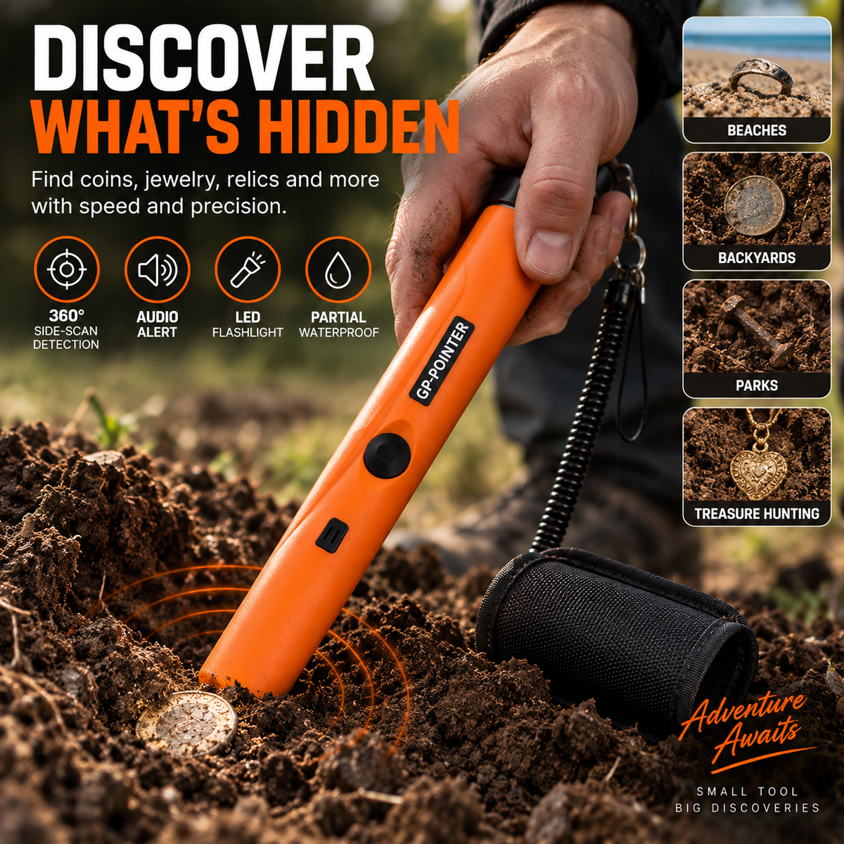 Exploration Handheld Metal Detector