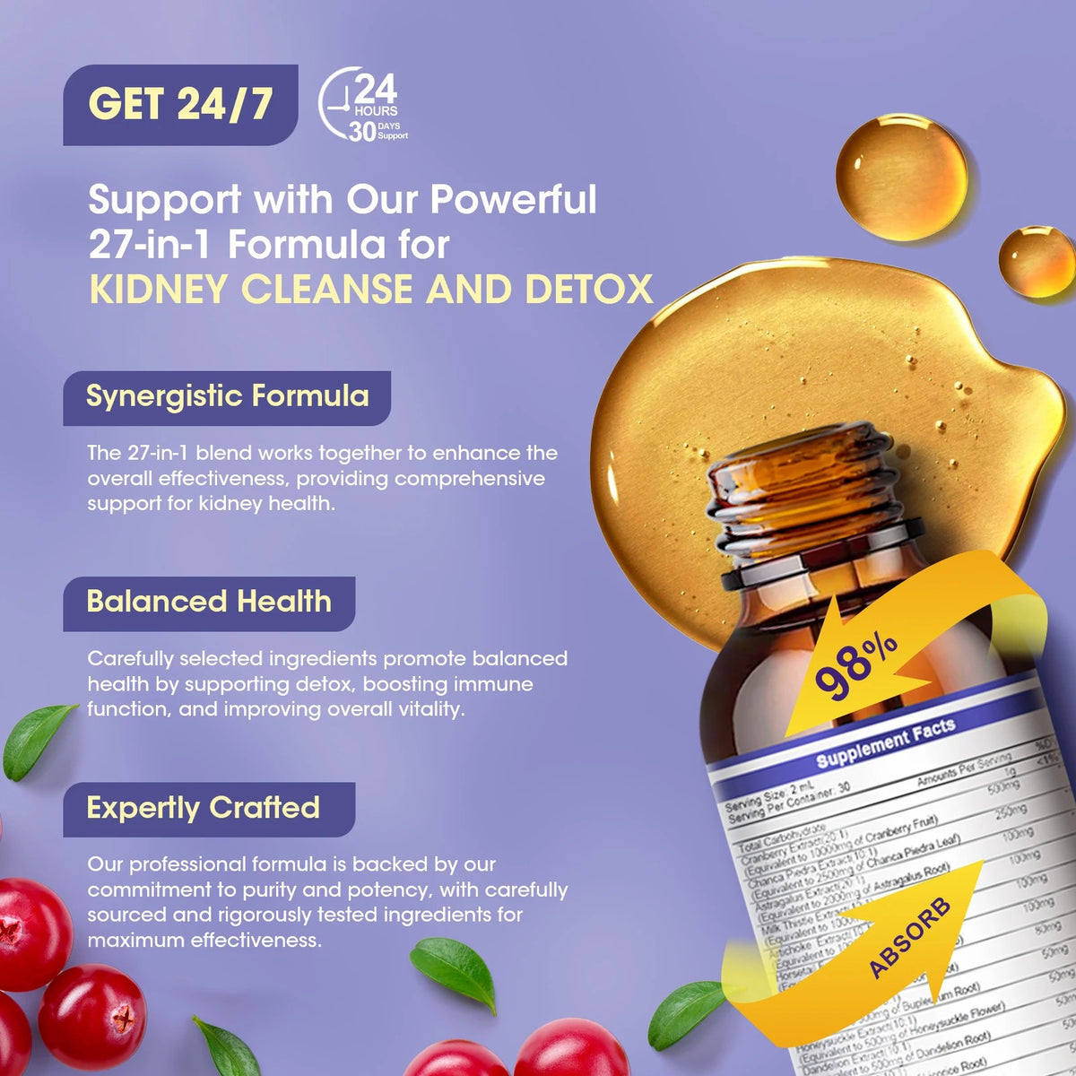 Kidney & Liver Support Drops